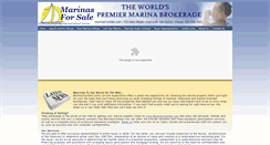 Desktop Screenshot of marinasforsale.com